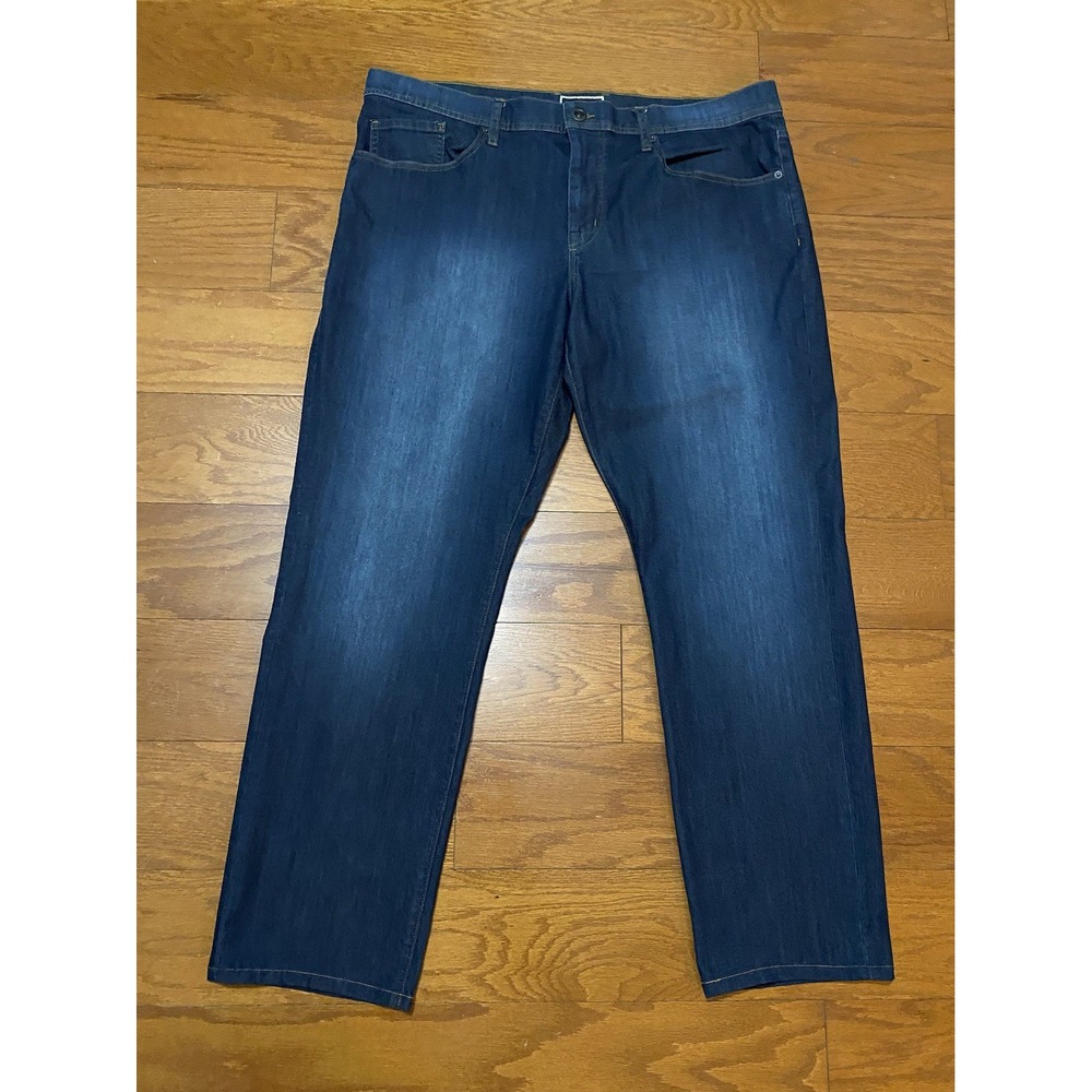 Travis Mathew Jeans Mens 38x31 Dark Blue Straight Leg Stretch Denim Casual Golf